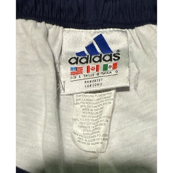 Adidas Climalite Track Pants Men's Size Medium Blue Ankle Zip Vintage - Picture 4 of 4